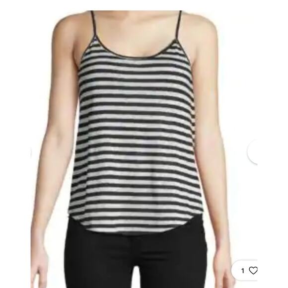 A.L.C. Line Tank Tops Size XS Black and White Retro Minimalist - Picture 1 of 7